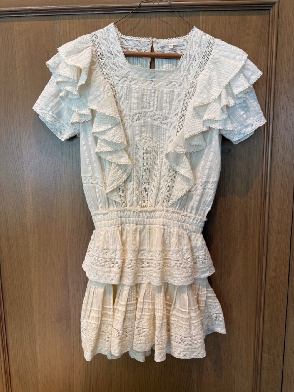 Loveshack Fancy Natasha Dress in Cream Size XS